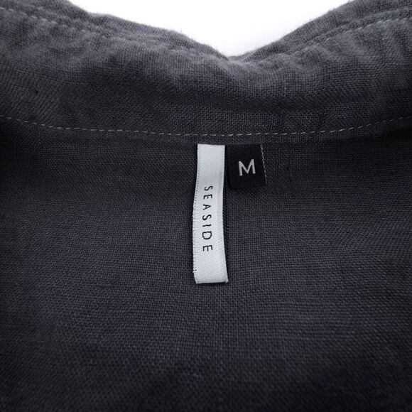 NEW Seaside Tones 100% Linen Boilersuit Coverall Jumpsuit Minimal Workwear Gray - Picture 2 of 9